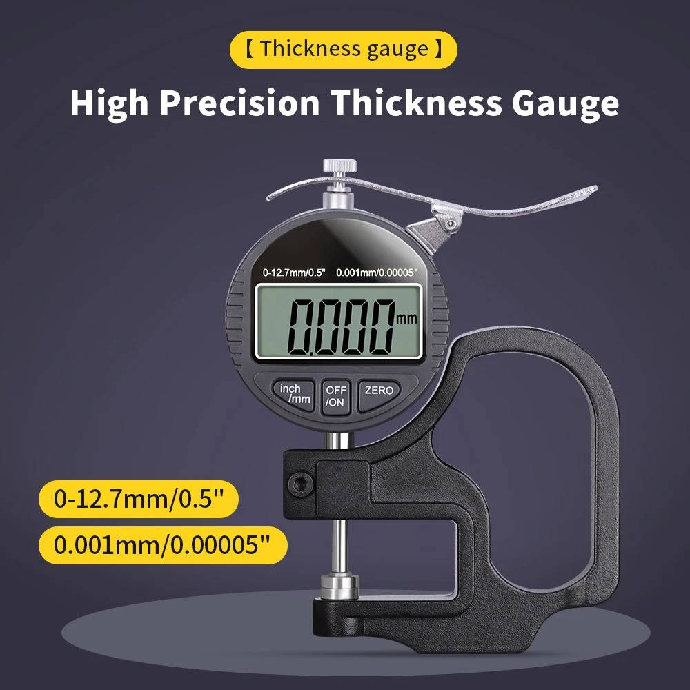 Precise Digital Thickness Tester for Paper Metal