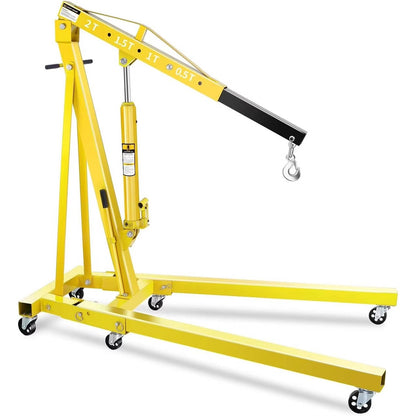 Compact 2 Ton Folding Hydraulic Garage Lift Crane