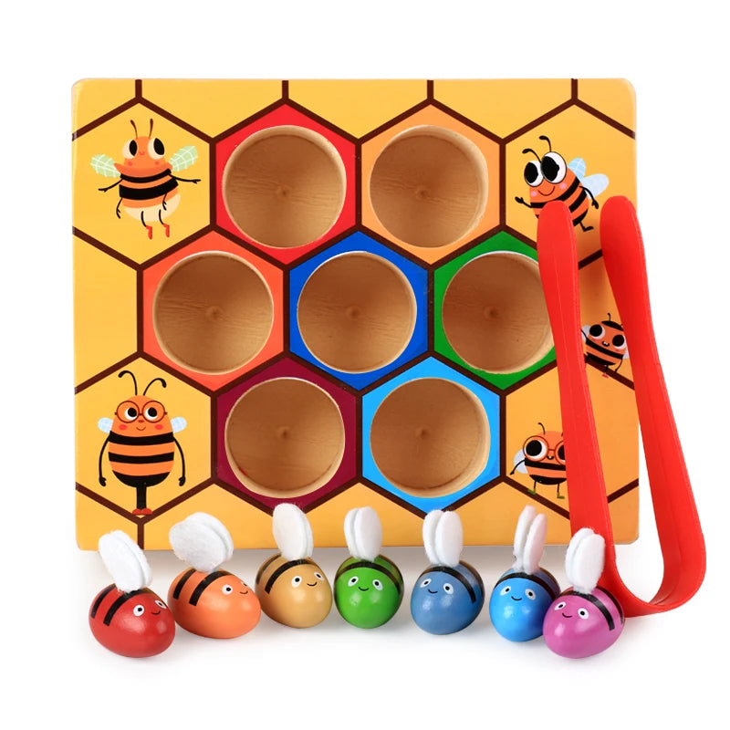 Natural Wooden Hive Learning Toy