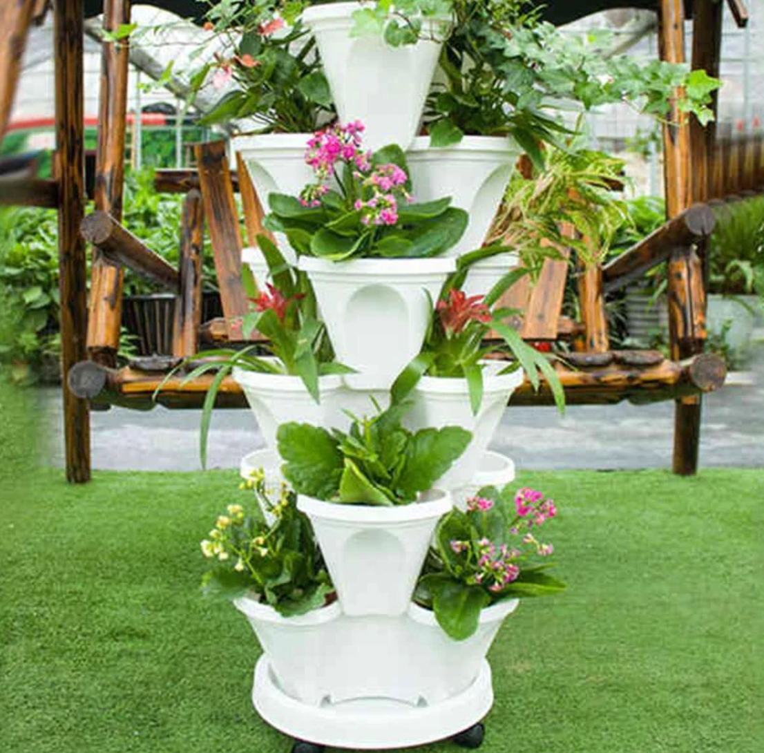 Space Saving Tiered Garden Pots - Halri