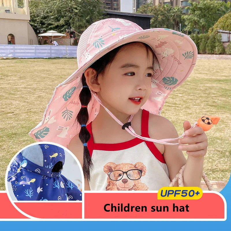 Kids UV Protection Sun Hat with Adjustable Strap - Halri