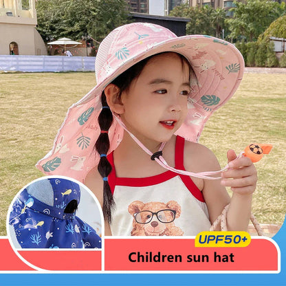 Kids UV Protection Sun Hat with Adjustable Strap - Halri