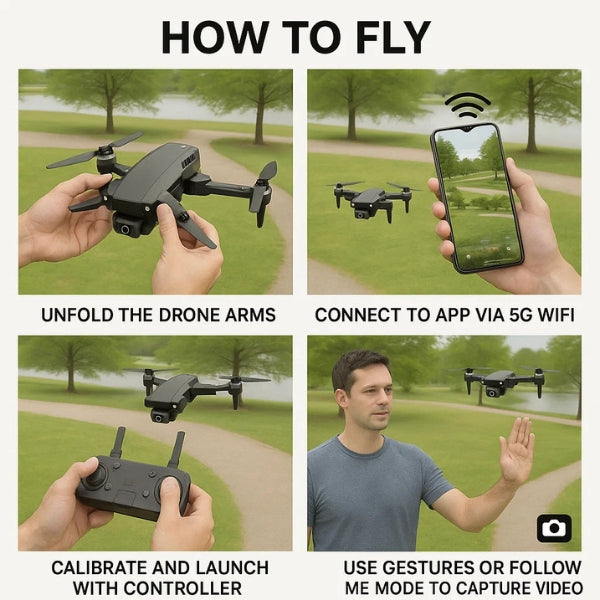 High Definition 4K Dual Camera WiFi Drone
