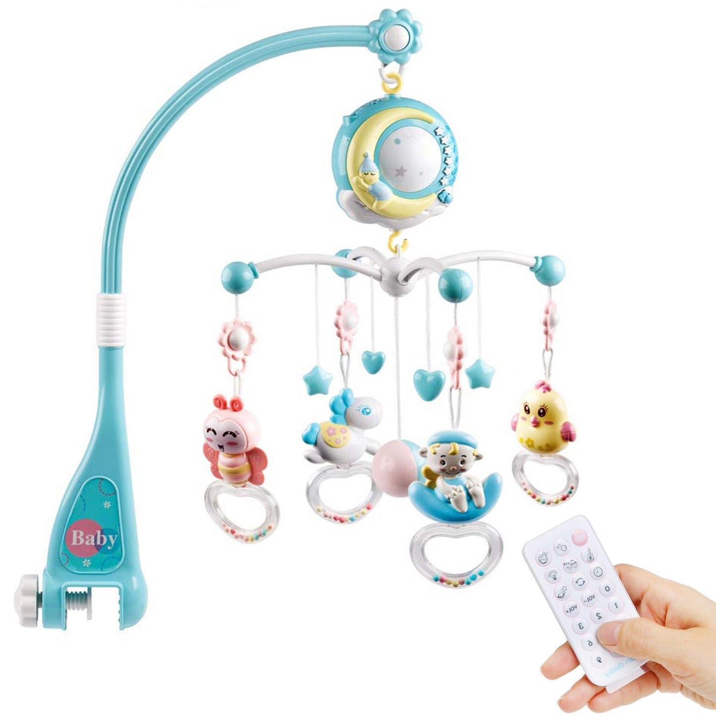 Soothing Baby Mobile with Calming Toys - Halri