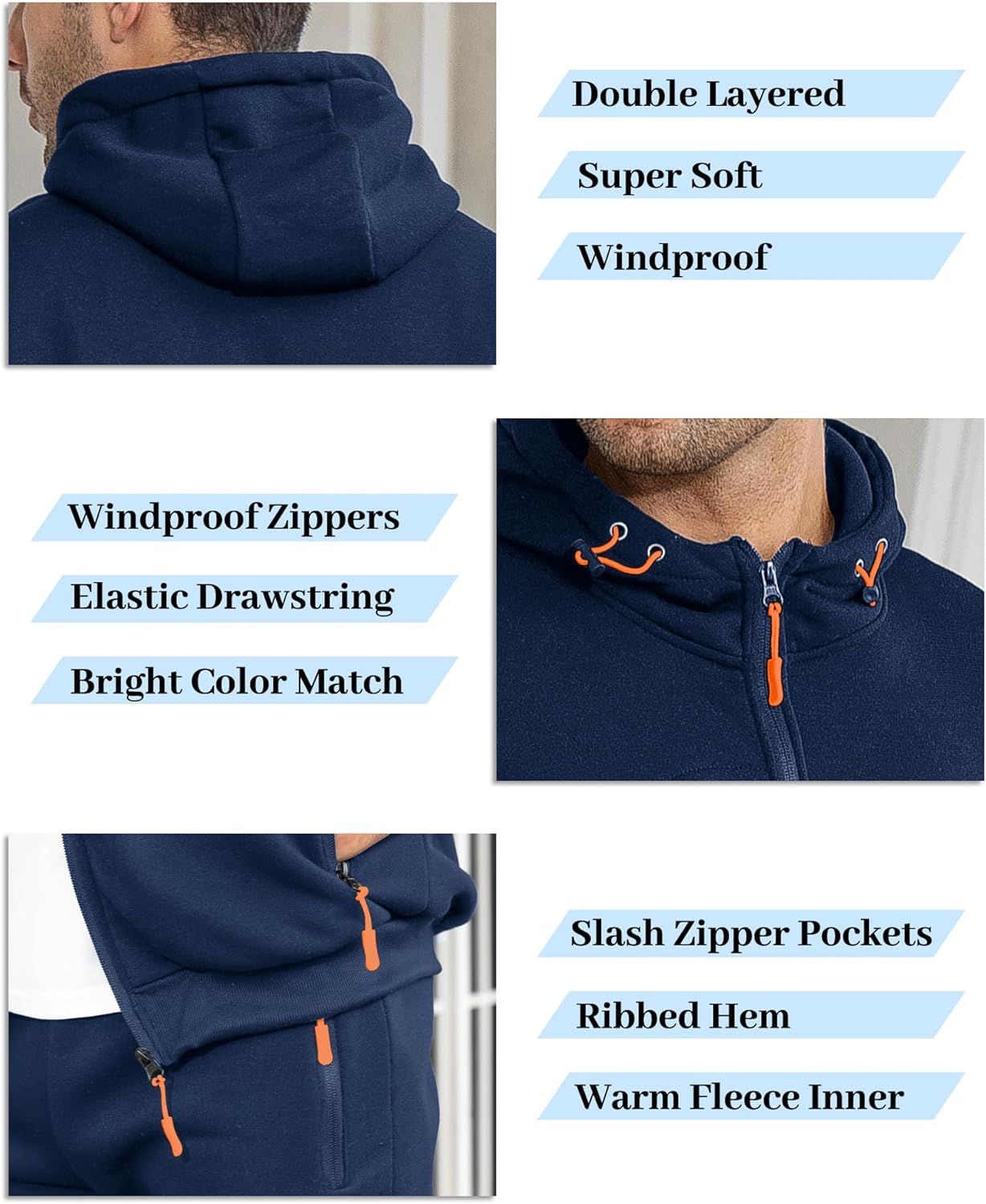 Soft Mens Athletic Jogger Suit