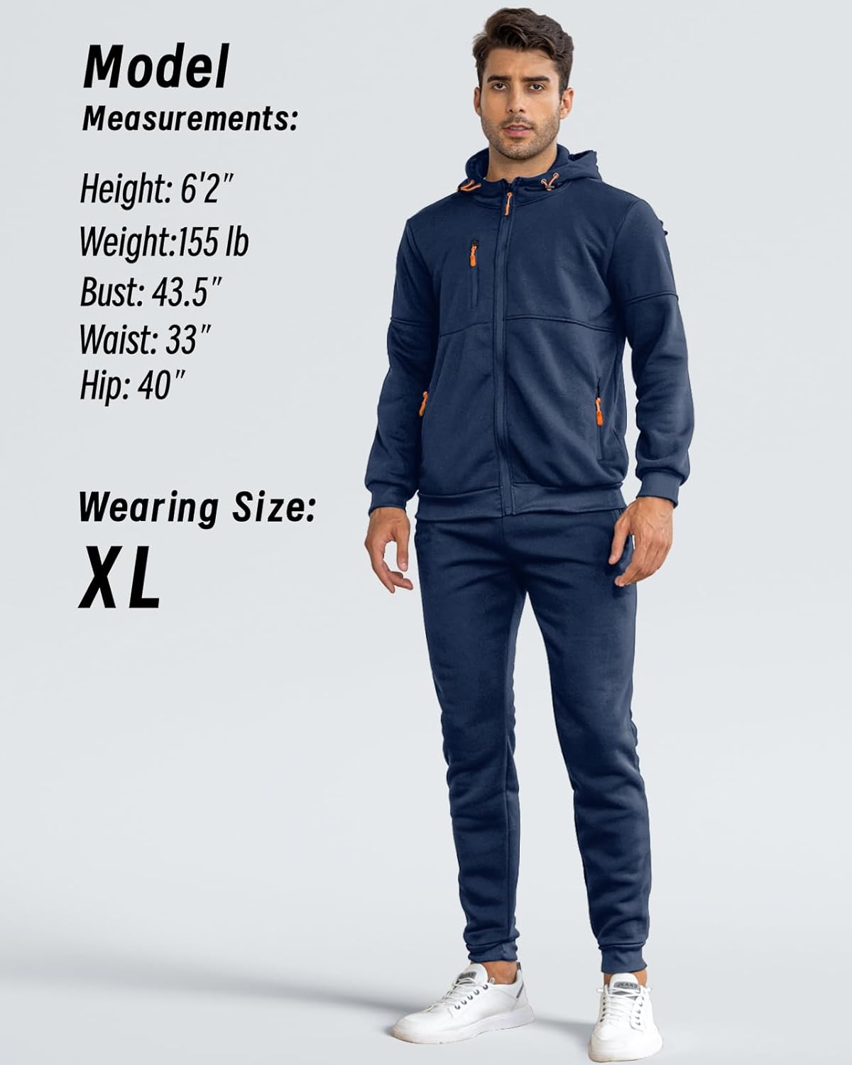 Soft Mens Athletic Jogger Suit