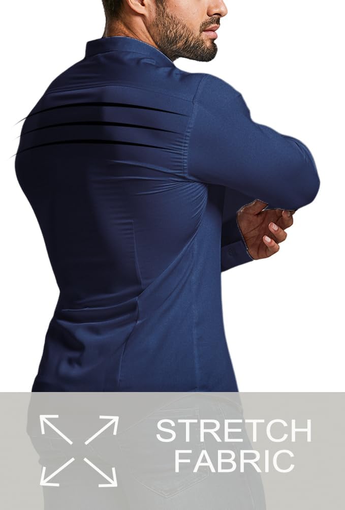 Comfortable Fit Mens Stretch Dress Shirt