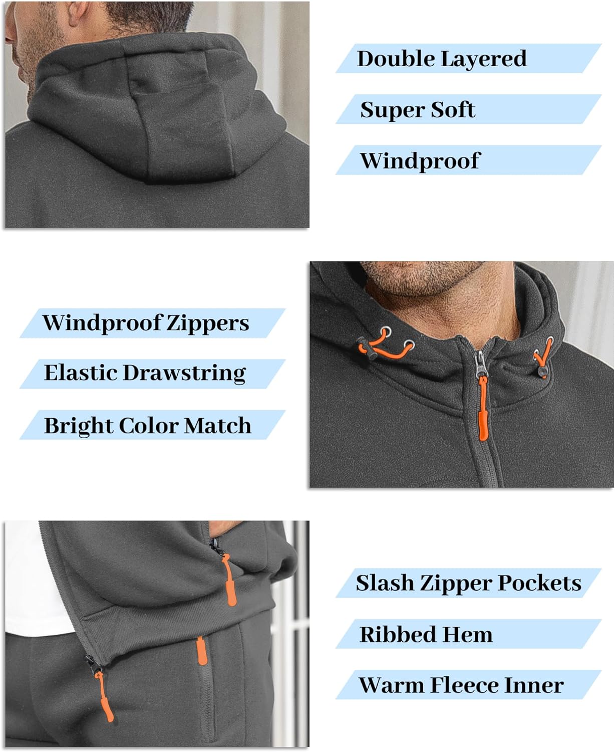 Soft Mens Athletic Jogger Suit