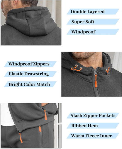 Soft Mens Athletic Jogger Suit