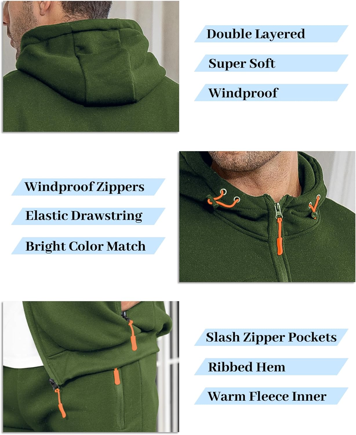 Soft Mens Athletic Jogger Suit