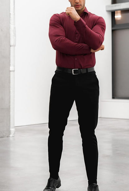 Comfortable Fit Mens Stretch Dress Shirt