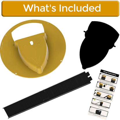 Easy Set Mouse Trap Bucket Lid Catcher