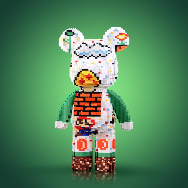 Fun DIY Block Bear Figurines Building Kit
