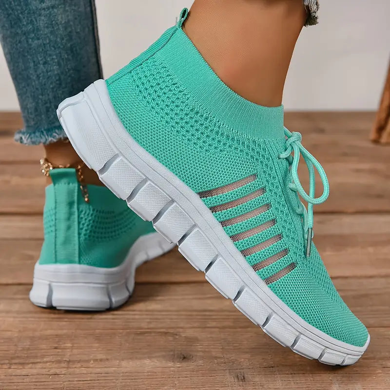 Lightweight Airy Tie-Up Athletic Running Shoes