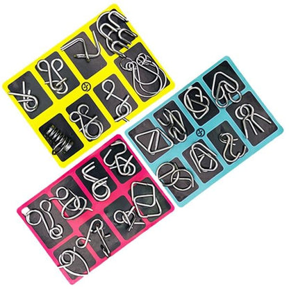 Challenging Metal Brain Teaser Ring Puzzle Toy
