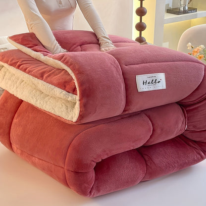 Cozy Plush Fleece Duvet Cover for Winter Warmth