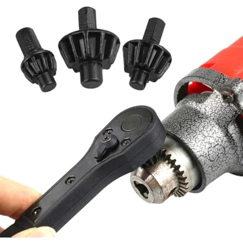 Versatile 4-in-1 Ratchet Drill Chuck Key Kit