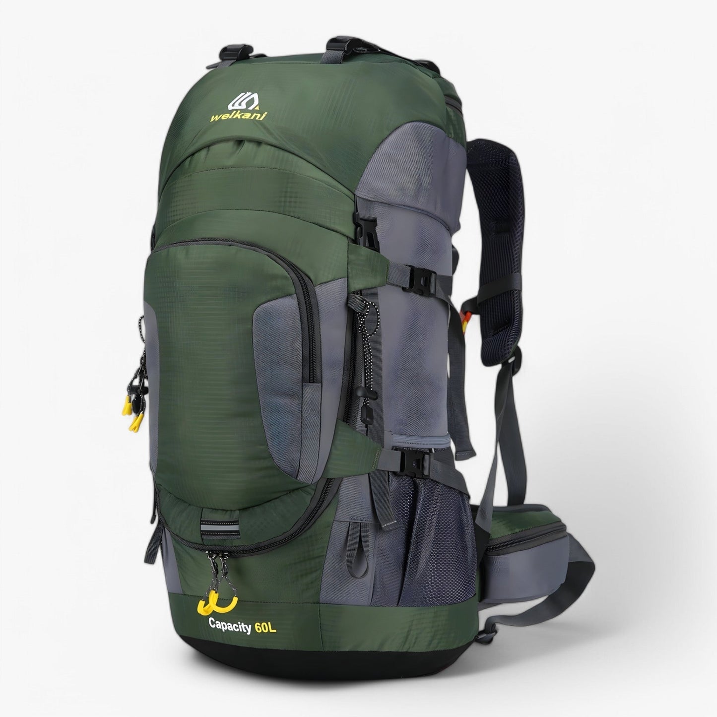 Waterproof 60L Travel Backpack with Ergonomic Design and Smart Organization for Hiking and Camping-2