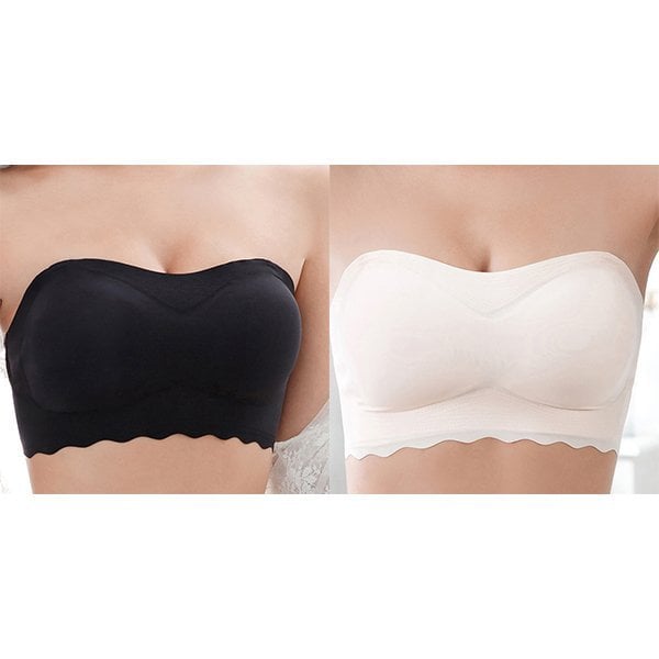 Plus Size Seamless Strapless Push Up Bra