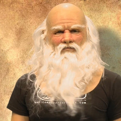 Scary Old Man Halloween Mask Costume