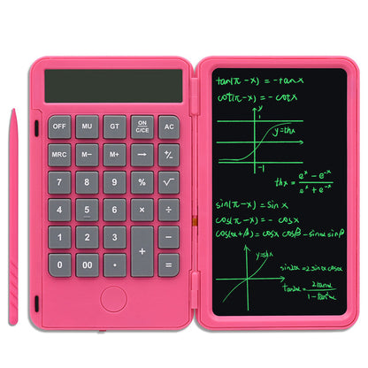 Compact 2-in-1 Calculator with Erasable Notepad
