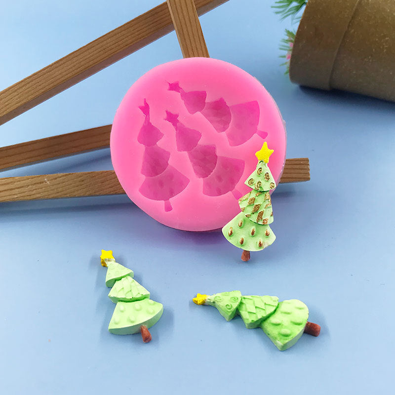 Happy Christmas Tree Cake Mold