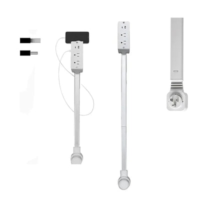 Compact USB Outlet Expander with 180-Degree Rotation