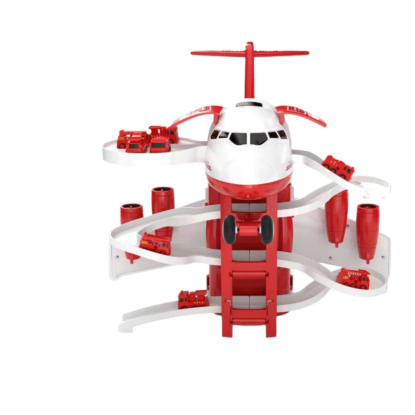 Exciting Rescue Playset Airplane Fire Truck Mat - Halri