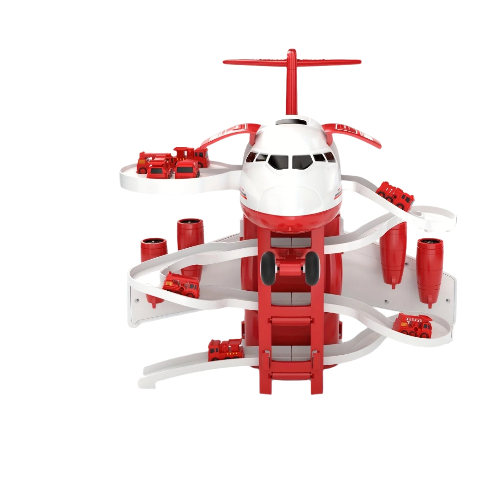 Exciting Rescue Playset Airplane Fire Truck Mat - Halri