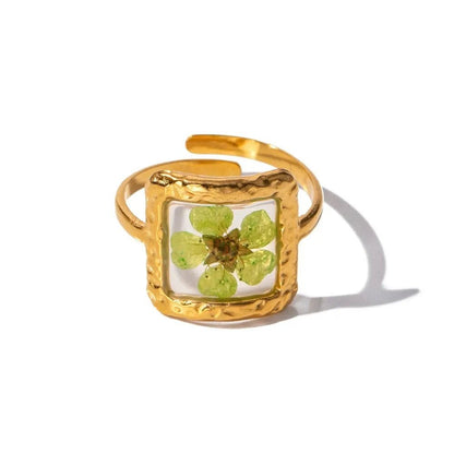 Beautiful Flower Adjustable Ring