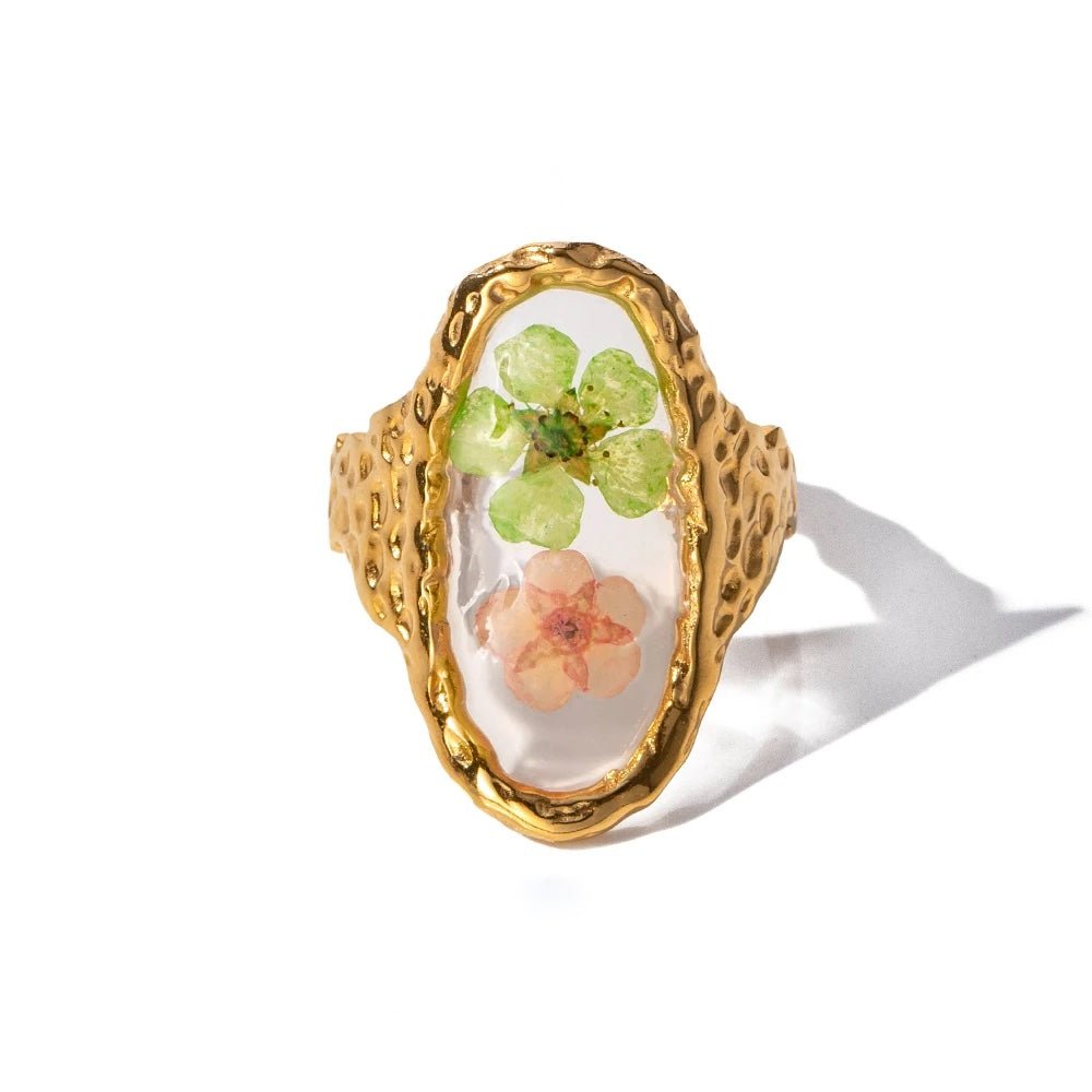 Beautiful Flower Adjustable Ring