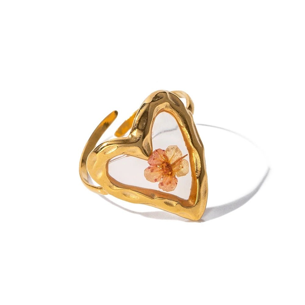 Beautiful Flower Adjustable Ring - Halri