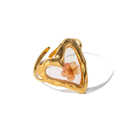 Beautiful Flower Adjustable Ring - Halri