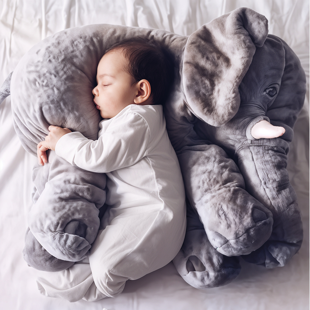 Cozy Elephant Plush Pillow for Kids