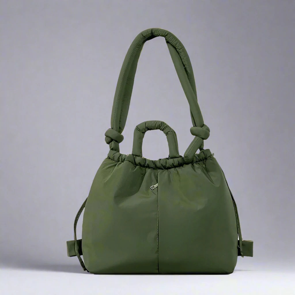 Comfy Puffer Tote Handbag with Adjustable Strap