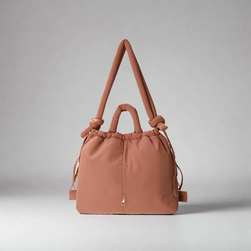 Comfy Puffer Tote Handbag with Adjustable Strap - Halri