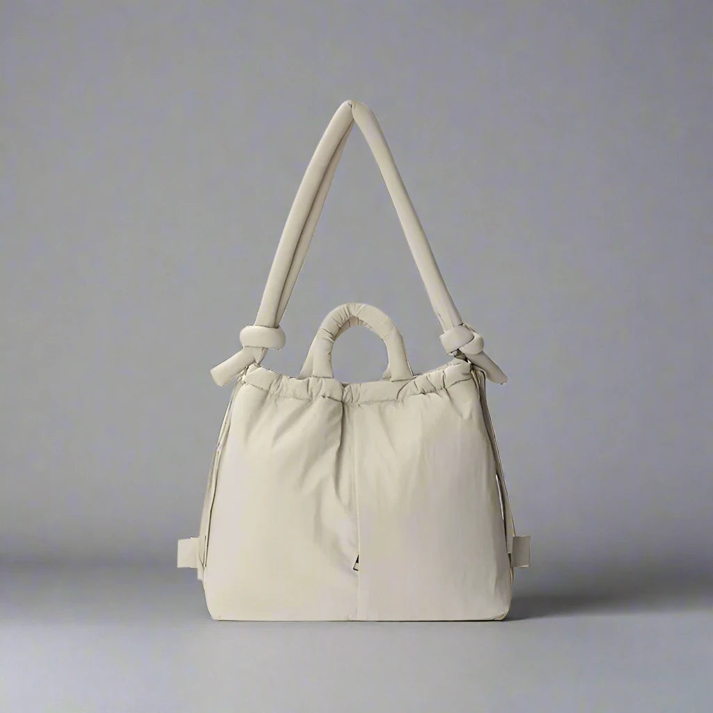 Comfy Puffer Tote Handbag with Adjustable Strap