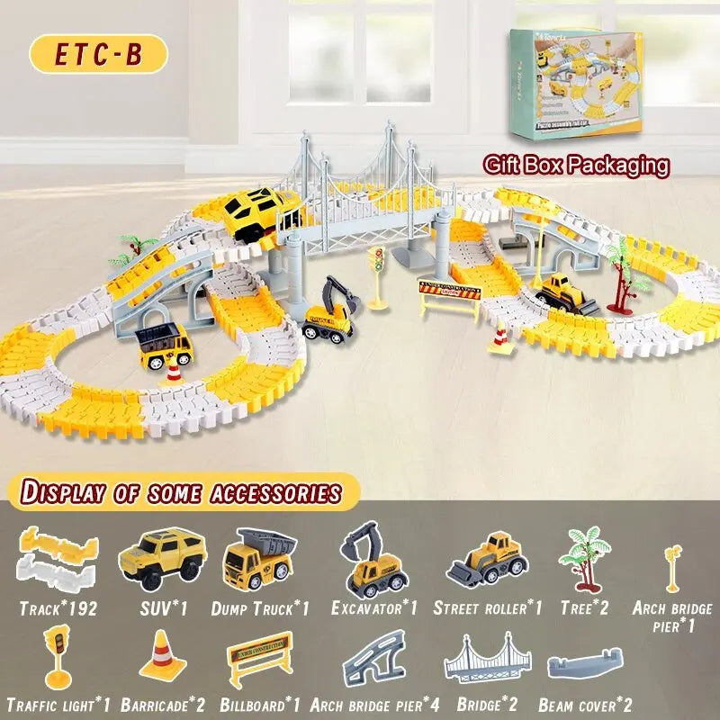 Racing Track Set with Speed Cars