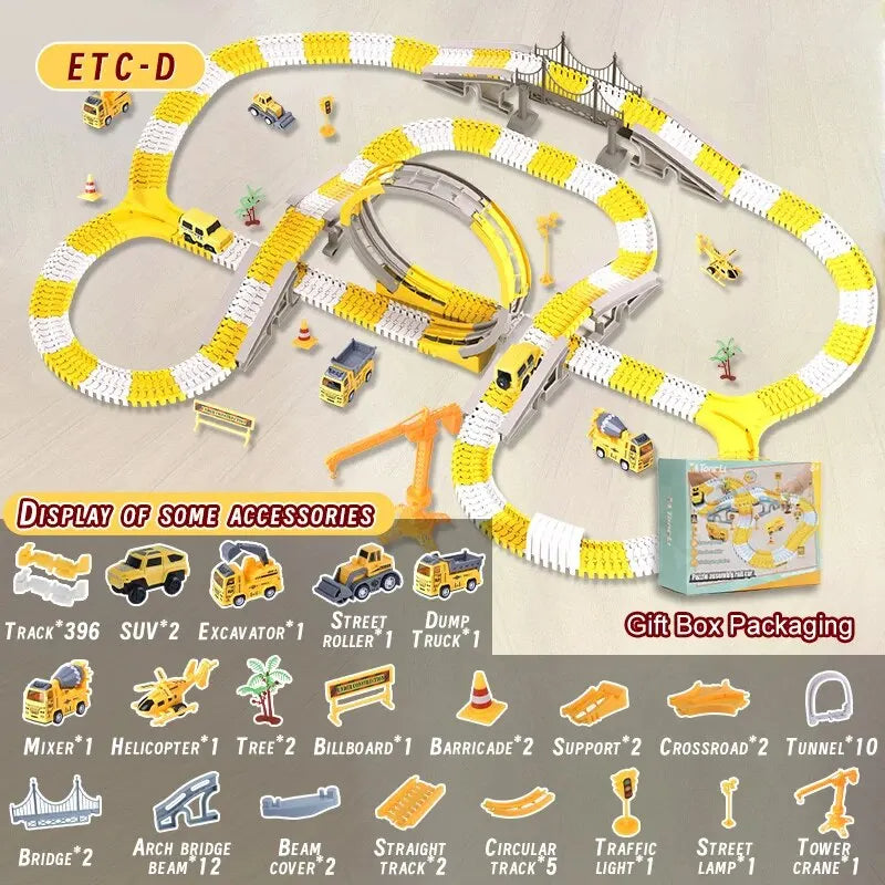 Racing Track Set with Speed Cars