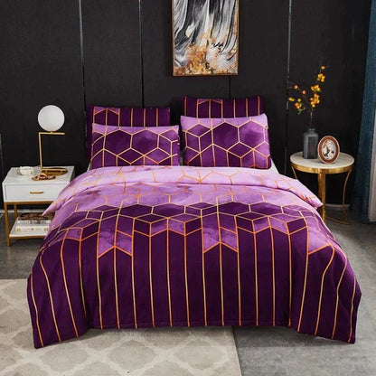 Stylish Geometric Comforter Cover - Soft and Cooling