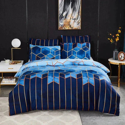 Stylish Geometric Comforter Cover - Soft and Cooling