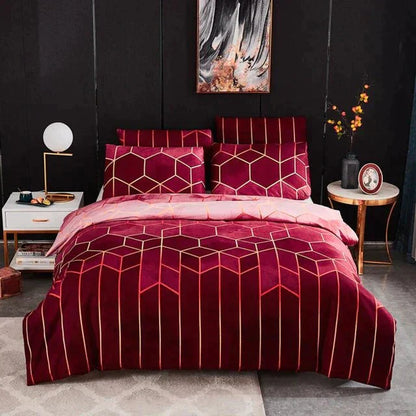Stylish Geometric Comforter Cover - Soft and Cooling - Halri