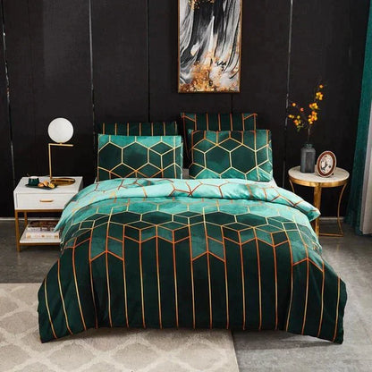 Stylish Geometric Comforter Cover - Soft and Cooling