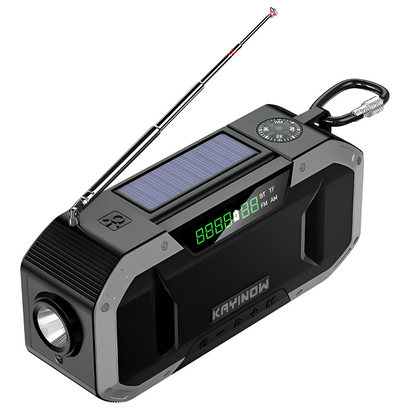 Compact Solar Powered Emergency Radio