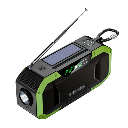 Compact Solar Powered Emergency Radio
