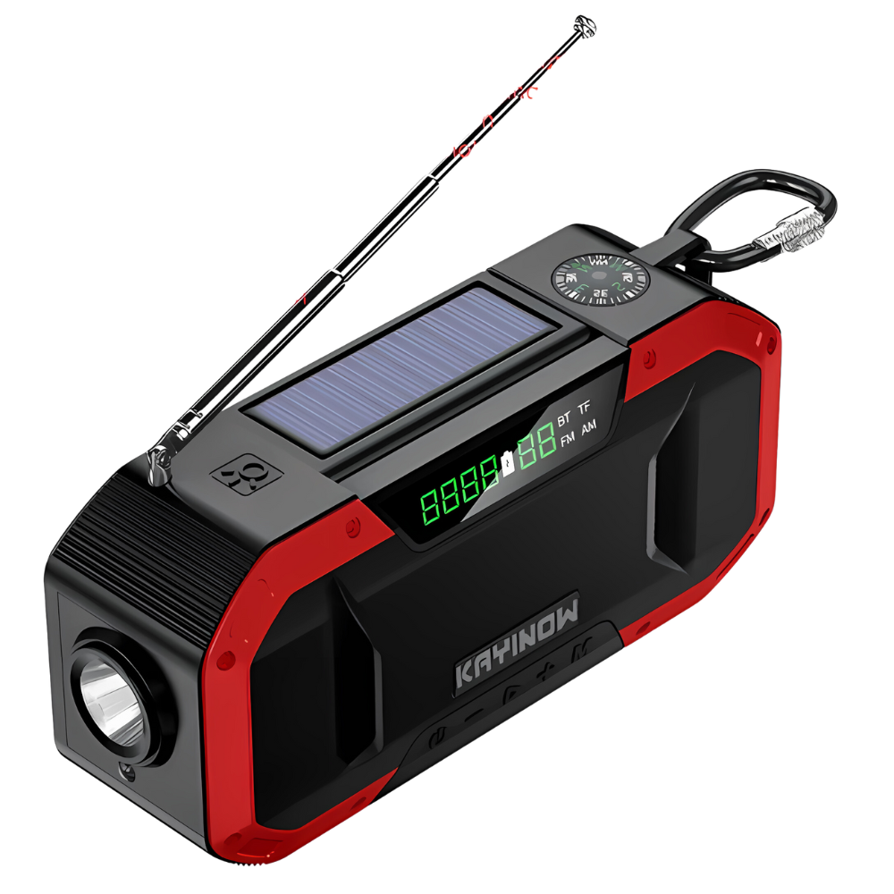 Compact Solar Powered Emergency Radio - Halri
