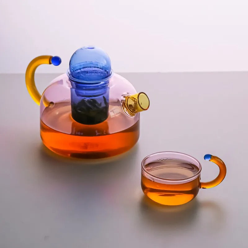 Classic Ceramic Teapot and Cup Set