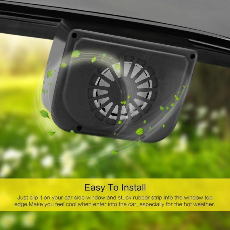 Portable Auto Sun Powered Window Vent Fan