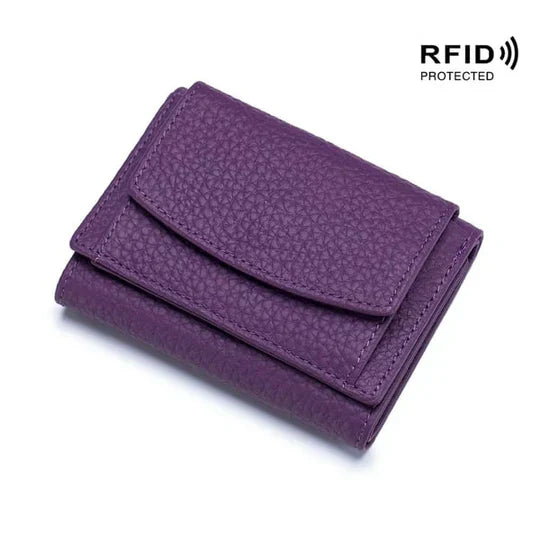 Secure Leather Wallet | Thin RFID Blocking Card Case
