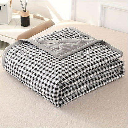 Halri | Classic Lightweight Plaid Throw Blanket for Summer Nights